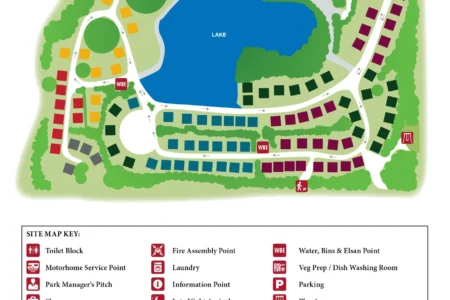 Stanmore Hall Touring Park Map