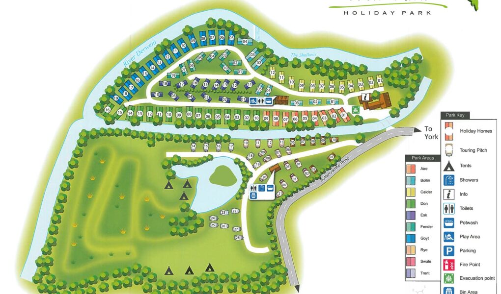 Weir Park Holiday Park Map