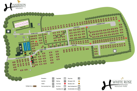 White Rose Holiday Park Map