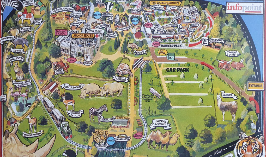 Cotswold Wildlife Park & Gardens Map