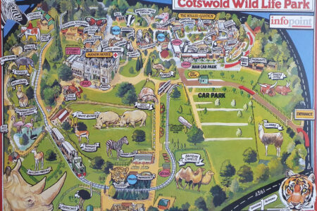 Cotswold Wildlife Park & Gardens Map