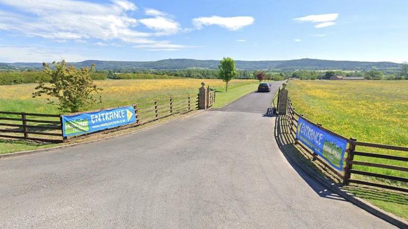 Monk Park Farm entrance