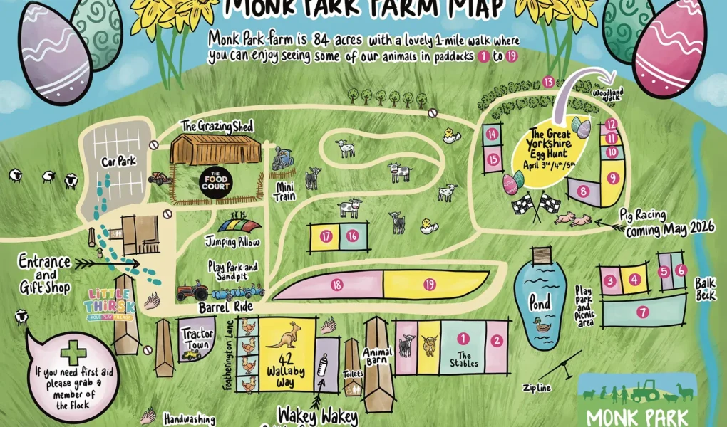 Monk Park Farm Map